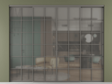 Перегородка Formato внутри проёма 4 створки