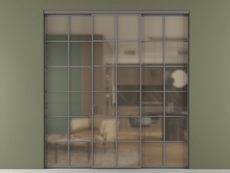 Перегородка Формато внутри проёма 3 створки