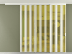 Перегородка Формато вдоль стены на потолок 3 створки с синхронным механизмом