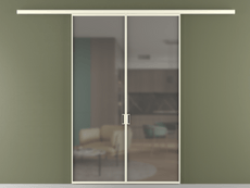 Перегородка Formato вдоль стены 2 створки