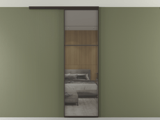 Перегородка Формато вдоль стены на потолок 1 створка