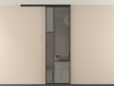 Перегородка Мозаик вдоль стены на потолок 1 створка