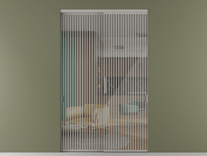 Перегородка Формато внутри проёма 2 створки