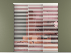 Перегородка Формато внутри проёма 3 створки с синхронным механизмом