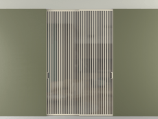 Перегородка Формато внутри проёма скрытое крепление в потолок 2 створки