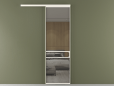 Перегородка Formato вдоль стены 1 створка