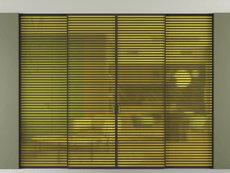 Перегородка Формато внутри проёма скрытое крепление в потолок 4 створки