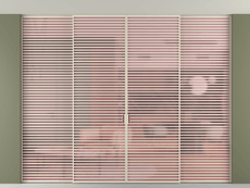 Перегородка Formato внутри проёма четырёхстворчатая со скрытым креплением в потолок