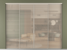 Перегородка Формато внутри проёма 4 створки