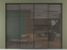 Перегородка Формато внутри проёма 4 створки