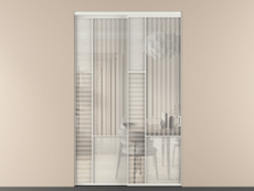 Перегородка Mosaic внутри проёма 2 створки