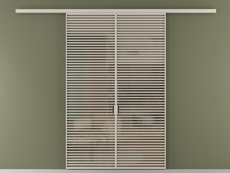 Перегородка Формато вдоль стены 2 створки