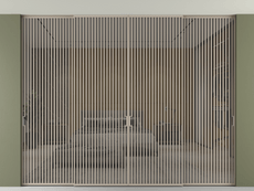 Перегородка Formato внутри проёма скрытое крепление в потолок 4 створки