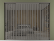 Перегородка Formato внутри проёма 4 створки