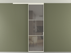 Перегородка Формато вдоль стены на потолок 1 створка