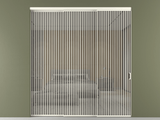 Перегородка Formato внутри проёма 3 створки с синхронным механизмом