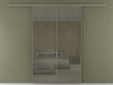 Перегородка Formato вдоль стены 2 створки