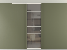 Перегородка Formato вдоль стены на потолок 1 створка