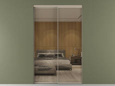 Перегородка Formato внутри проёма 2 створки