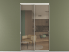 Перегородка Formato внутри проёма 2 створки