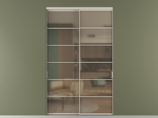 Перегородка Formato внутри проёма 2 створки