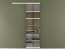 Перегородка Formato вдоль стены 1 створка