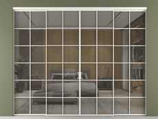 Перегородка Formato внутри проёма 4 створки