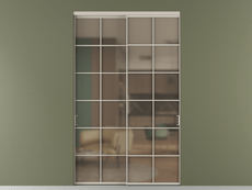 Перегородка Формато внутри проёма 2 створки