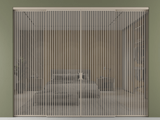 Перегородка Formato внутри проёма 4 створки