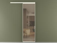 Перегородка Formato вдоль стены 1 створка