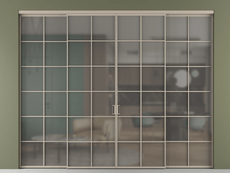 Перегородка Formato внутри проёма 4 створки