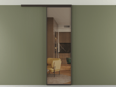 Перегородка Formato вдоль стены на потолок 1 створка