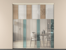 Перегородка Mosaic внутри проёма телескопик синхро 2