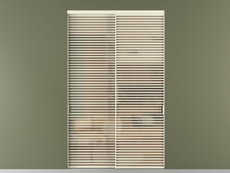 Перегородка Формато внутри проёма 2 створки