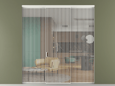 Перегородка Формато внутри проёма 3 створки