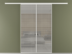 Перегородка Formato вдоль стены 2 створки