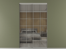 Перегородка Formato внутри проёма 2 створки