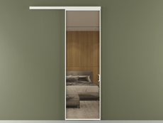 Перегородка Formato вдоль стены 1 створка