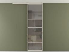 Перегородка Формато вдоль стены на потолок 1 створка