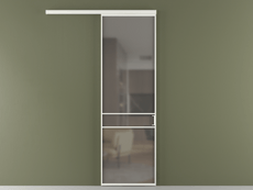 Перегородка Formato вдоль стены 1 створка