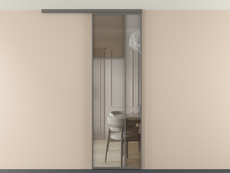 Перегородка Mosaic вдоль стены на потолок 1 створка