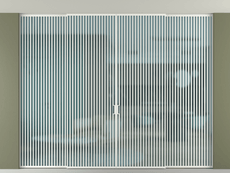 Перегородка Формато внутри проёма скрытое крепление в потолок 4 створки