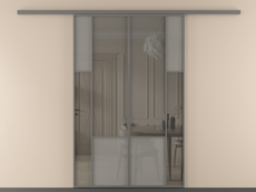 Перегородка Мозаик вдоль стены 2 створки