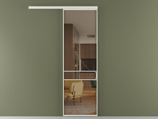 Перегородка Formato вдоль стены 1 створка