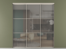 Перегородка Formato внутри проёма 3 створки