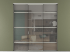 Перегородка Formato внутри проёма 3 створки