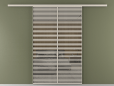 Перегородка Формато вдоль стены 2 створки