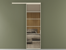 Перегородка Formato вдоль стены 1 створка