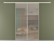 Перегородка Formato вдоль стены 2 створки