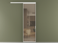 Перегородка Formato вдоль стены 1 створка